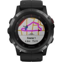 שעון דופק Garmin fenix 5X Plus Sapphire Black with Black Band 