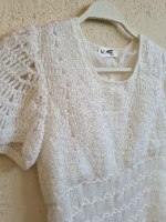 שמלת מיני סרוגה שנות ה 70 XS