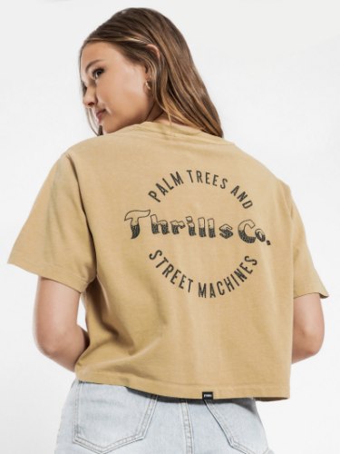 טישירט קרופ קאמל THRILLS WELLNESS