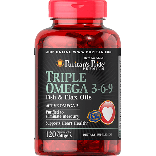 -- אומגה 3-6-9 שמן דגים ופשתן -- 120 כמוסות רכות ן 1000 מג