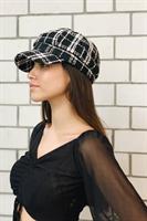 כובע צמר מצחייה BW משבצות