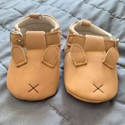 נעלי בית טבעוניות - ארנבון חום