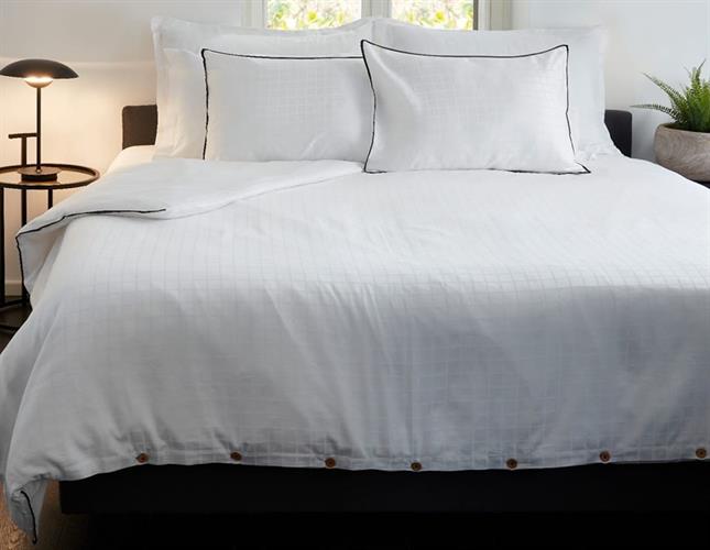 סט זוגי דגם כותנה מצרית דגם קוביות 180/200