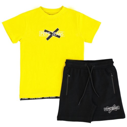 חליפת בנים שחור/צהוב PEPE JEANS - מידות 2-16