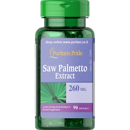 -- סו פלמטו  -- תמצית דקל ננסי ן  260 מג  | 90 כמוסות צמחיות