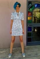 שמלת מיני נקודות חופשיות מידה S