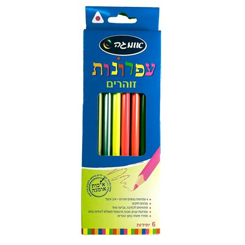 עפרונות זוהרים עבים 6 אומגה