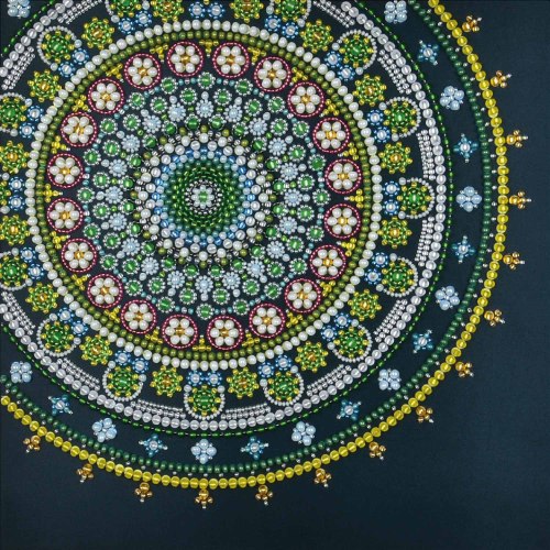 ריקמת חרוזים 30X30 - מנדלה 3