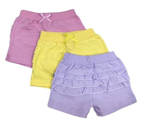 שלישיית מכנסיים 4435 סגול לילך-צהוב-ורוד