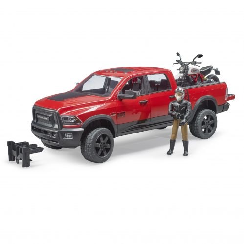 ג'יפ Ram 2500 Power Wagon + אופנוע Ducati ונהג