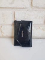 ארנק דמוי עור שחור לקה 4003