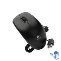 עכבר חוטי Logitech Optical USB B100