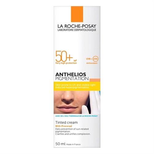LA ROCHE POSAY אנתליוס קרם הגנה משמש לפנים עם גוון 50 מל SPF50