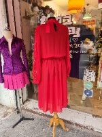 שמלה אדומה יעני צנועה מידה S/M