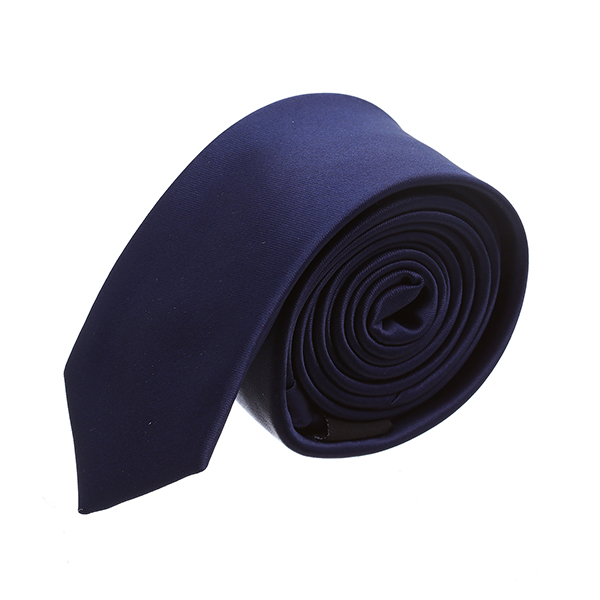 עניבה חלקה כחול כהה