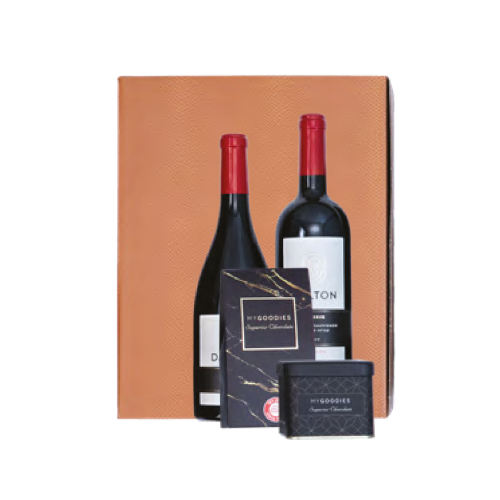 מארז דלתון רזרב קברנה סובניון + שיראז + 2 מארזי שוקולד