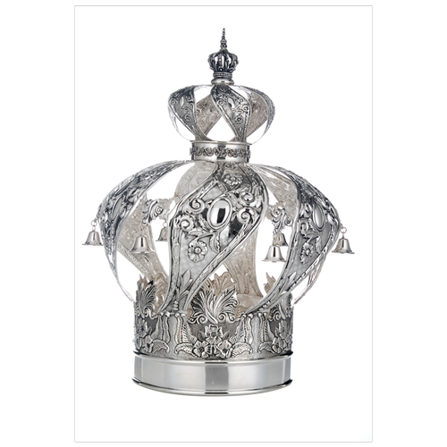 כתר כסף טהור 925 דגם 6 מסובב קטן