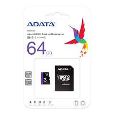 כרטיס זיכרון ADATA Class 10 64GB Micro SD 64GB Micro SD סנדיסק