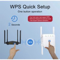 מגדיל טווח  EASYIDEA WiFi Repeater 5Ghz Wireless Wifi Extender 1200Mbps WiFi Signal Booster