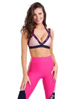 גוזית ספורט קולור בלוק שילוב ורוד GUESS