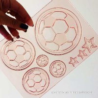 תבנית כדורי רגל ליצירה בשוקולד ובבצק סוכר| סט כדורגל | תבנית כדורים חדש מאתי דבש