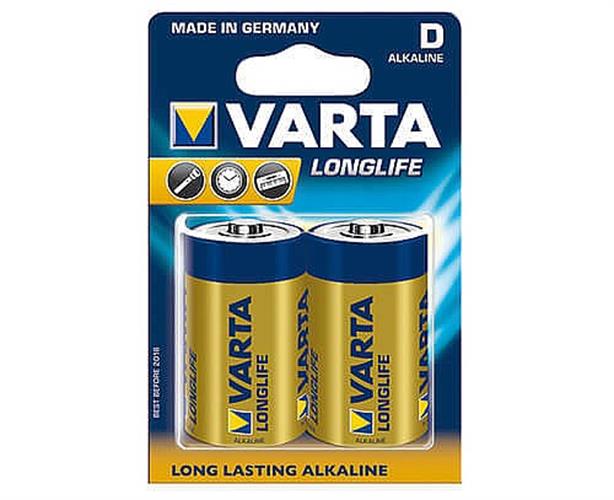 זוג סוללות VARTA  אלקליין   - D