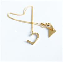 שרשרת לב חדש זהב