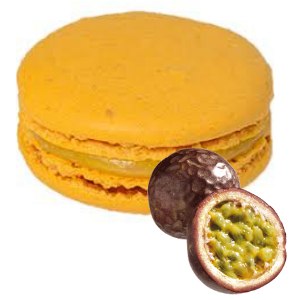 מקרון צהוב ממולא - פסיפלורה (144 יח')