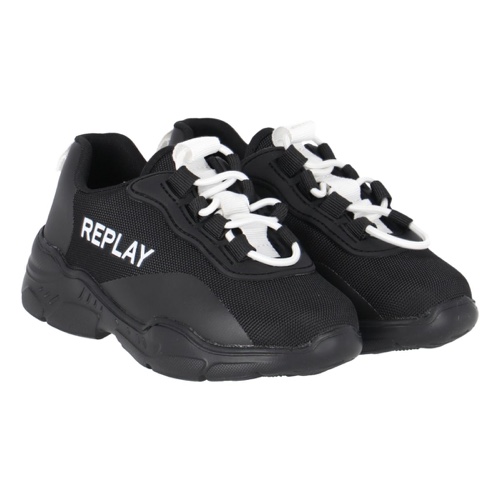 REPLAY נעל שחורה עם לבן מידות 21-39
