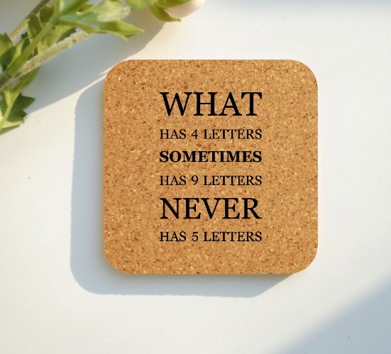 What has 4 letters coaster