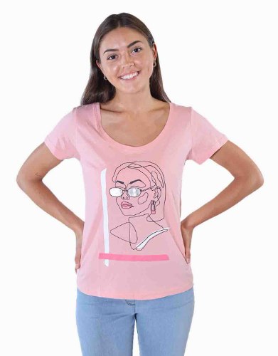 חולצה נשים ציור אישה