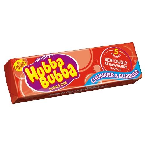 מסטיק הובה בובה בטעם תות שדה|Hubba Bubba Seriously Strawberry 35g