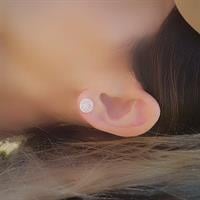 עגיל עיגול רוז - רוזגולד