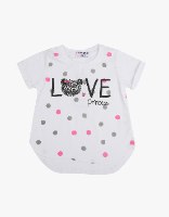 חולצה בנות טריקו  LOVE דובי