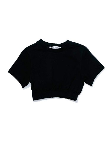 חולצת בטן גומי שחור