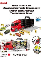 משאית ענקית מובילה מכוניות