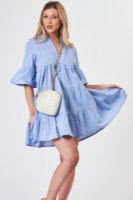 שמלת  כותנה נטלי תכלת