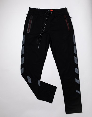 מכנסי פרנצ'טרי ארוכים מודפסים צבע שחור גברים