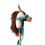 סוס על מקל בצבע בז'