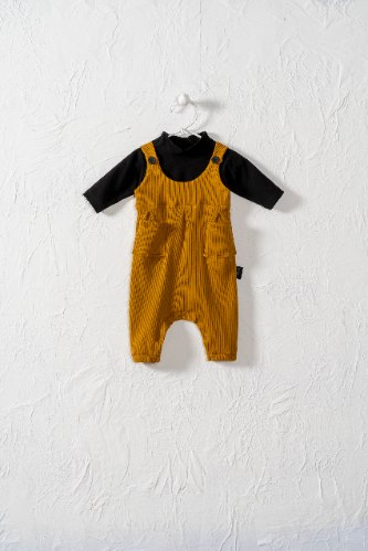 אוברול ריב עם חולצה MOINOI חרדל