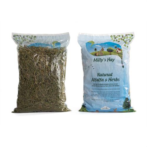 אספסת טריה למכרסמים 12 ליטר