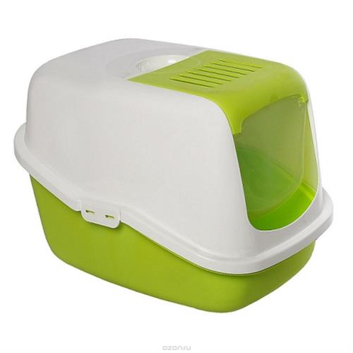 שירותים סגורים מעוגלים עם תוספת חצי פתח עליון