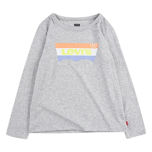 חולצת LEVIS אפורה לוגו צבעוני - מידות שנה ועד 15 שנים