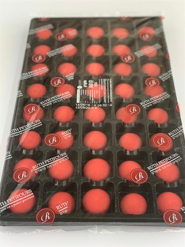 מיני מקרונים אדומים- 40 חצאים במגש