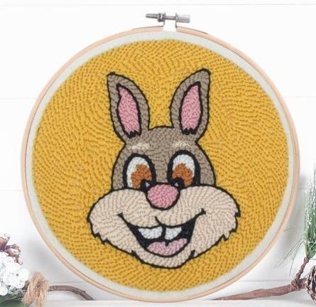 ערכת ריקמה חכמה קוטר 15 סמ' - ארנב