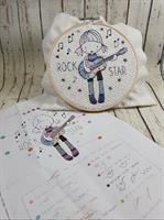 קיט ריקמה לילדים עם חישוק - DMC - רוק סט