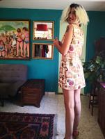 שמלת מיני מדליקה תפירה ביתית מידה L