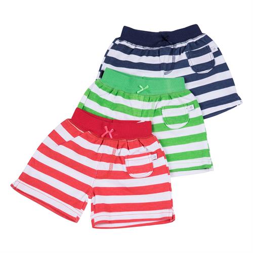 שלישיית מכנסיים 4415 כחול נייבי - ירוק - אדום