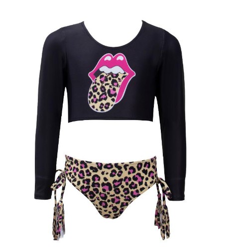 ביקיני שרוול ארוך רולינג סטו מנומר  VIEW - מידות 2-16 שנים