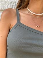 גופיית כתף אחת עין